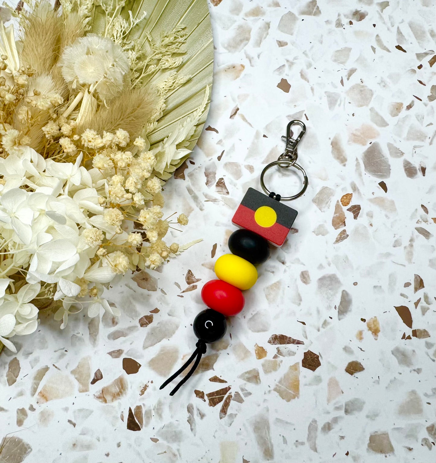 Aboriginal Flag Keychain