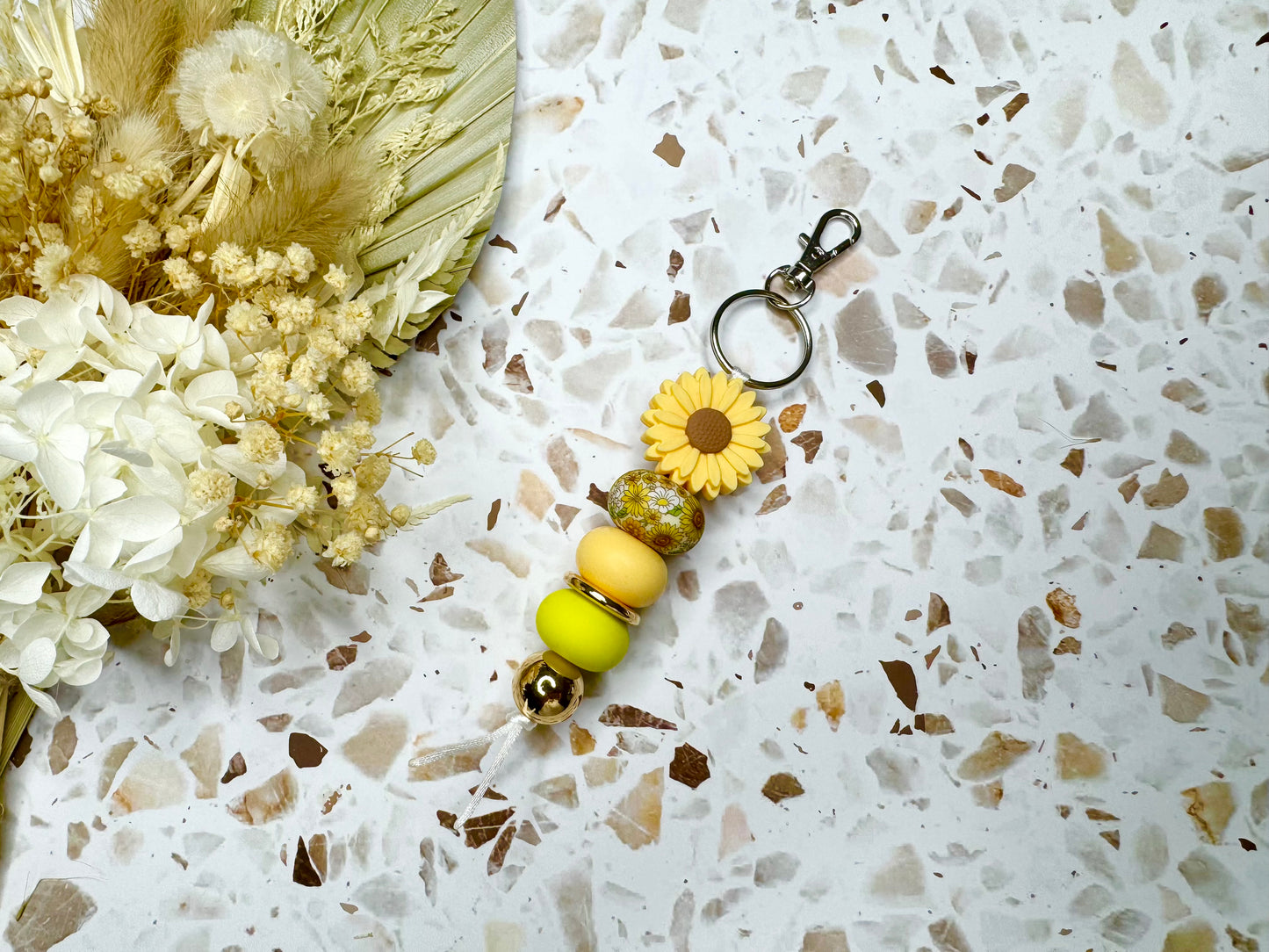 Sunny Sunflower Keychain