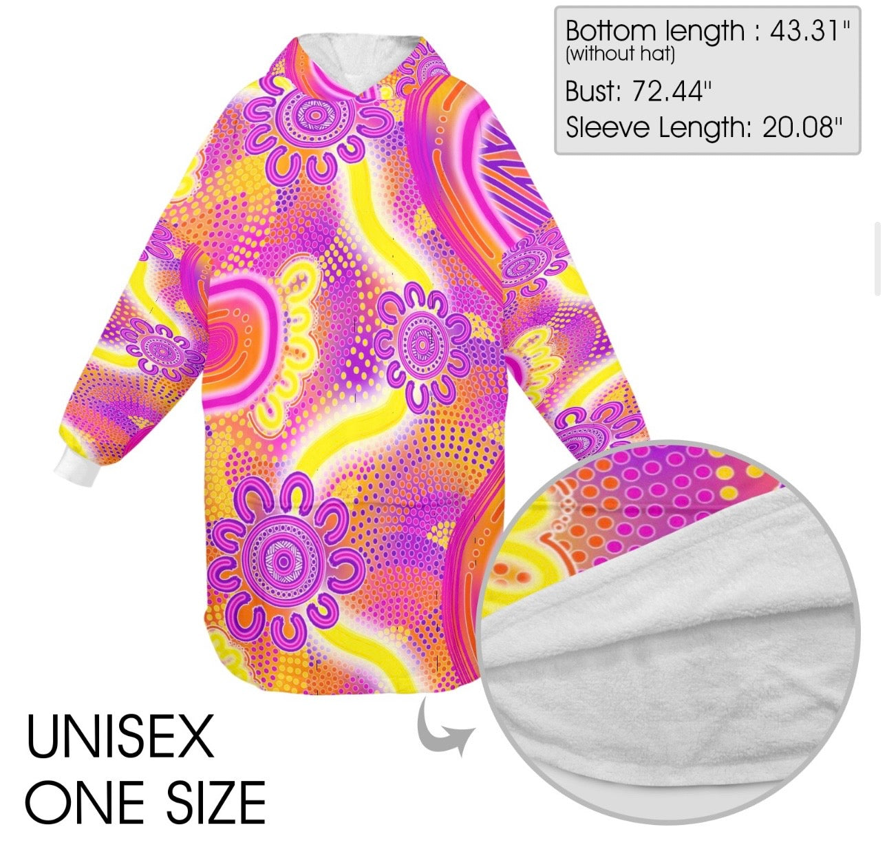 “Bright Spirit Journey” adult Oversized Hoodie