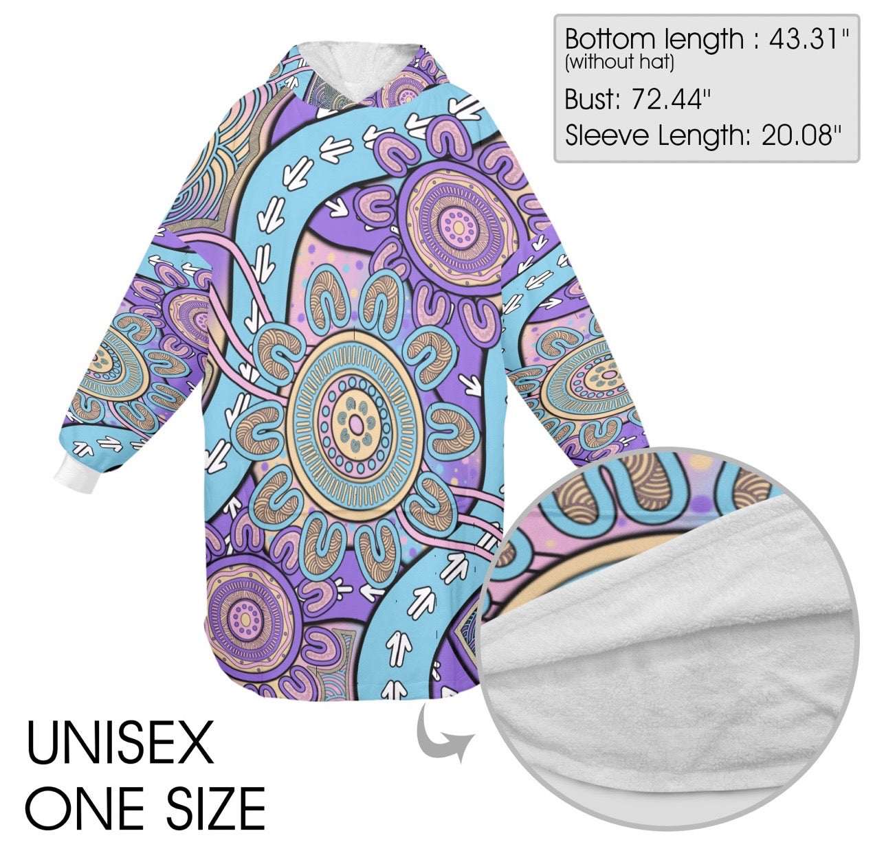 “Flow Of Connection” Adult Oversized Hoodie