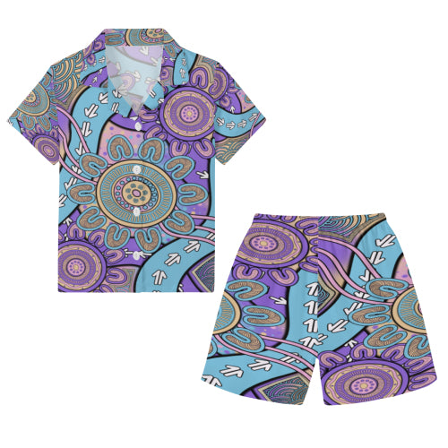“The Flow Of Connection” Kids Cotton Pyjama Set