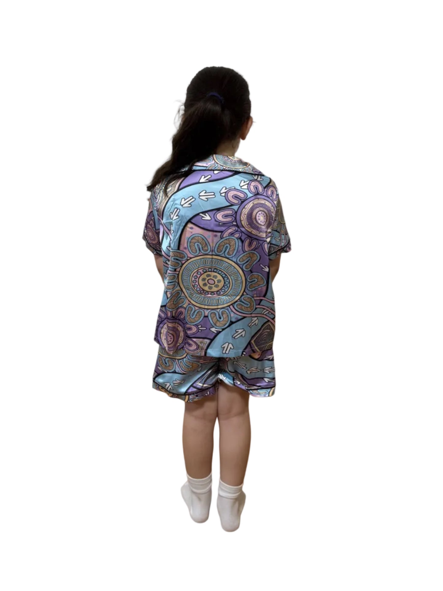 “The Flow Of Connection” kids Satin Pyjama Set