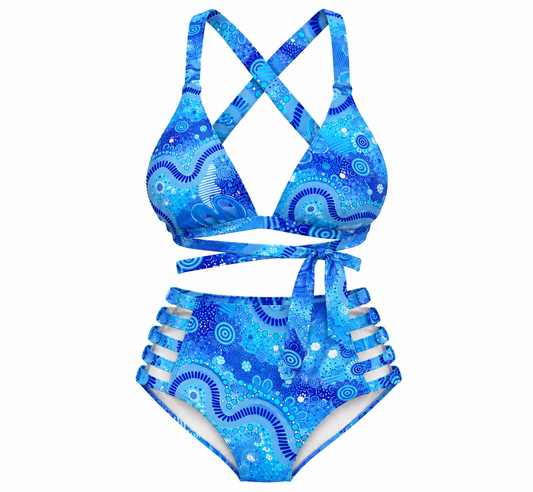 “Bright Spirit Journey” women’s High Wasted Bikini Set