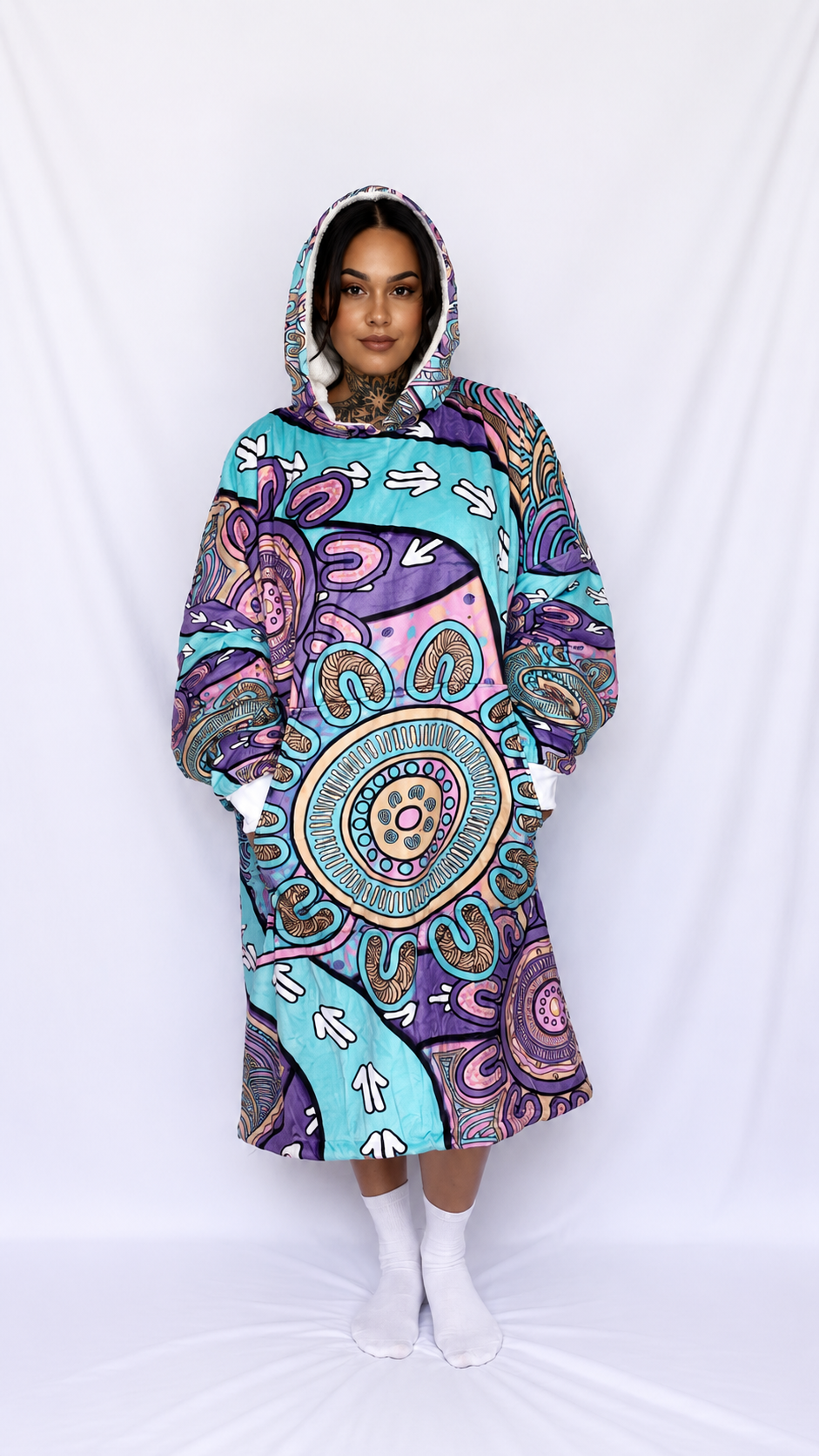 “Flow Of Connection” Adult Oversized Hoodie
