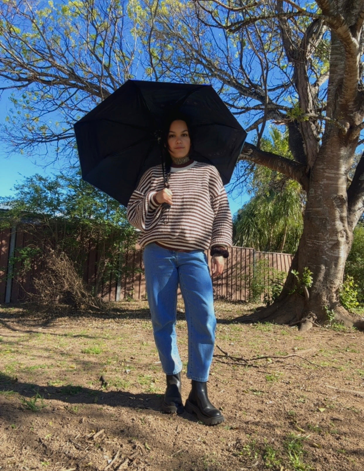 “Walking Together On Country” (Purple) Umbrella
