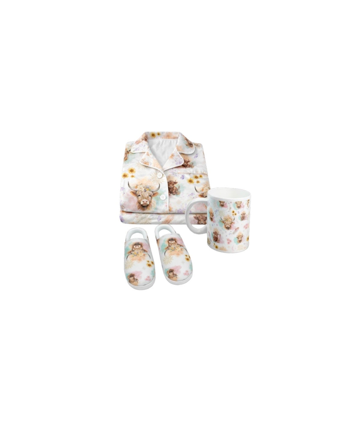 “Highland Cow” Flannel Pyjama Bundle – Yuluwirri Creations