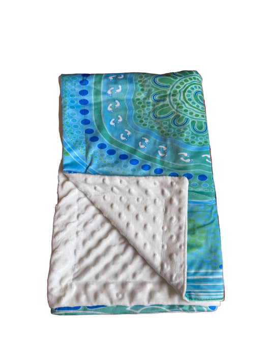 “Song Lines Of Water” Baby Blanket