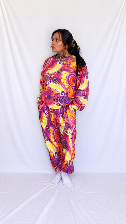 “Bright Spirit Journey” Women plush Pyjamas