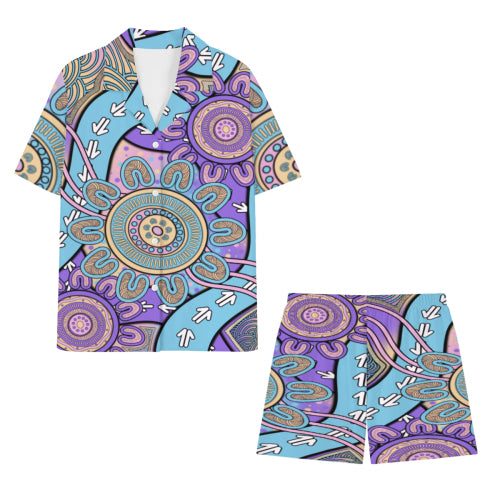“The Flow Of Connection” Women’s Cotton Pyjama Set