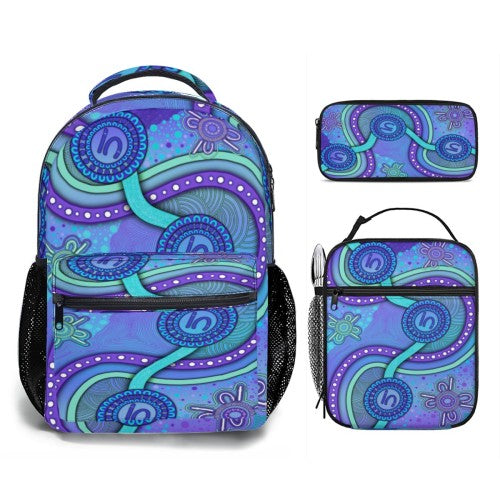 “Walking Together On Country” (Purple) Back Pack Set