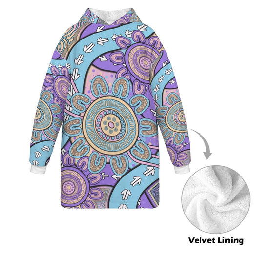 “Flow Of Connection” Kids Oversized Hoodie