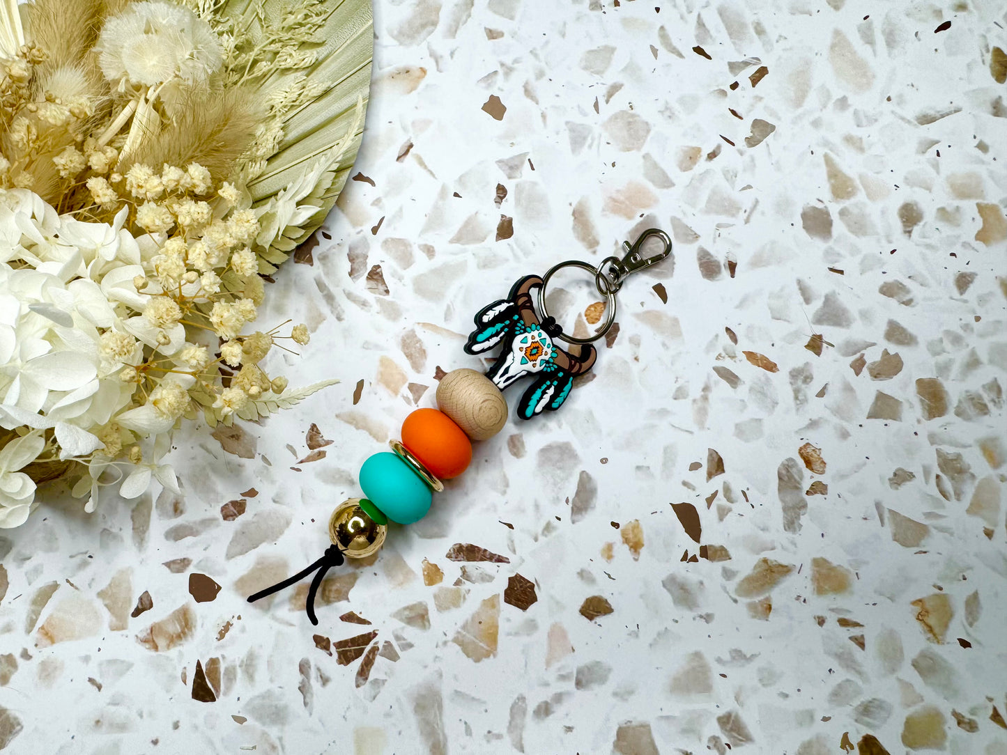 Bull skull Keychain