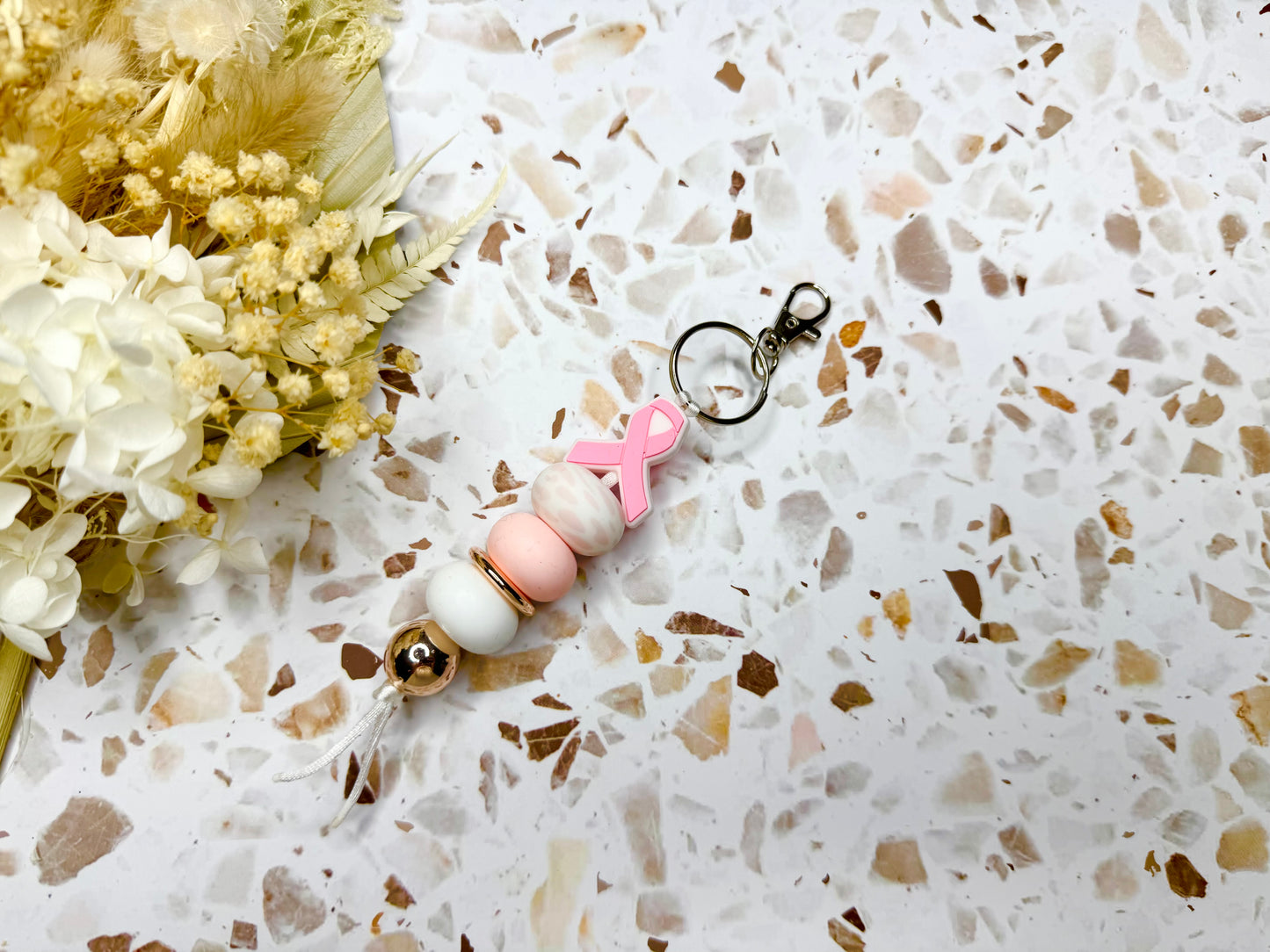 Breast Cancer Awarness Keychain