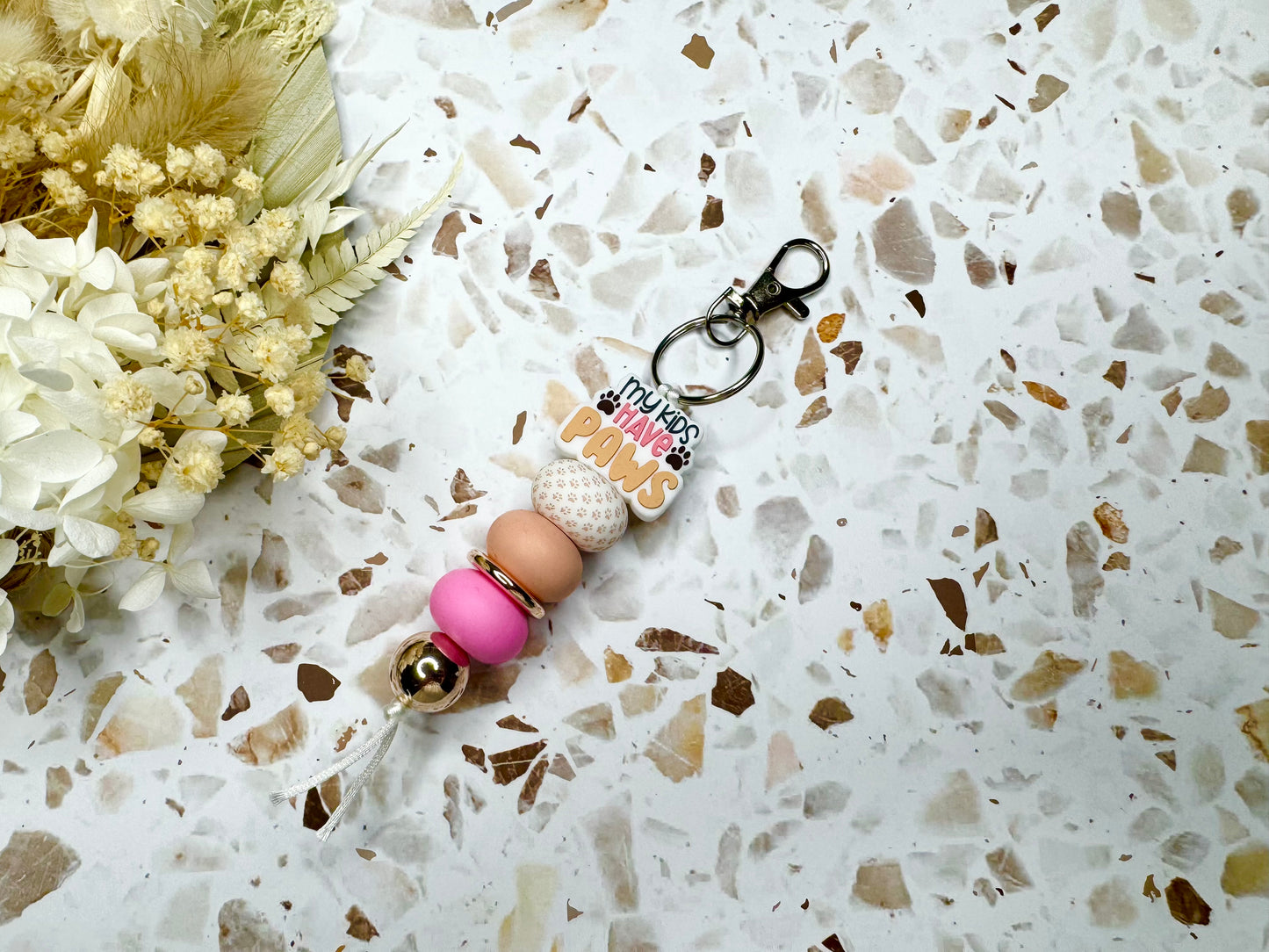 My Kids Have Paws Keychain