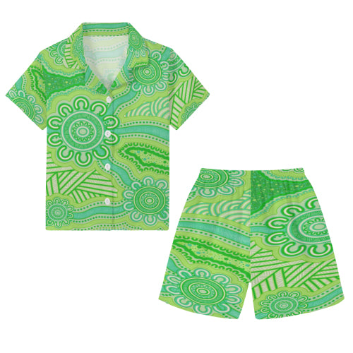 “Tracks Of Country” Kids Cotton Pyjama Set
