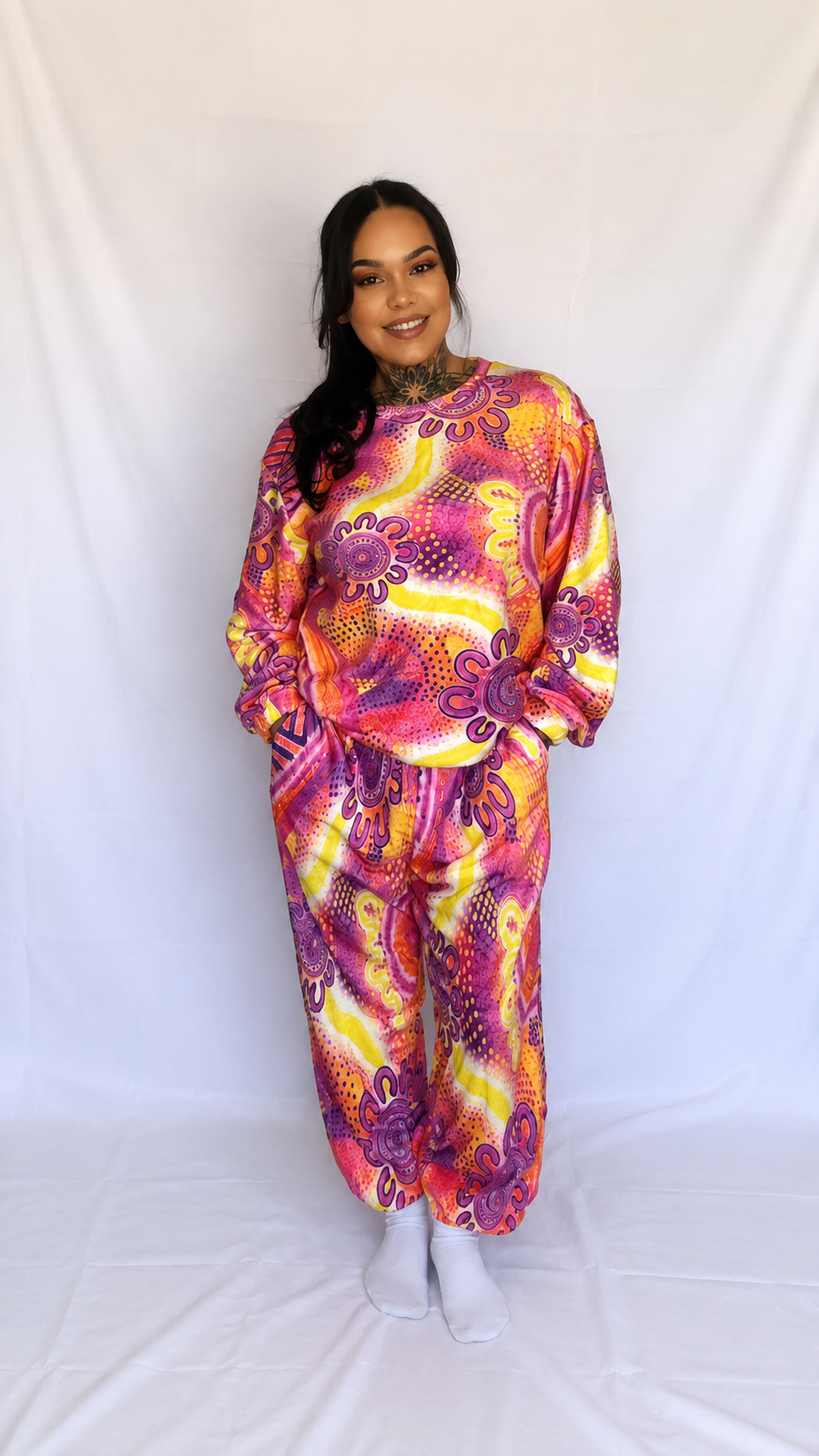 “Bright Spirit Journey” Women plush Pyjamas