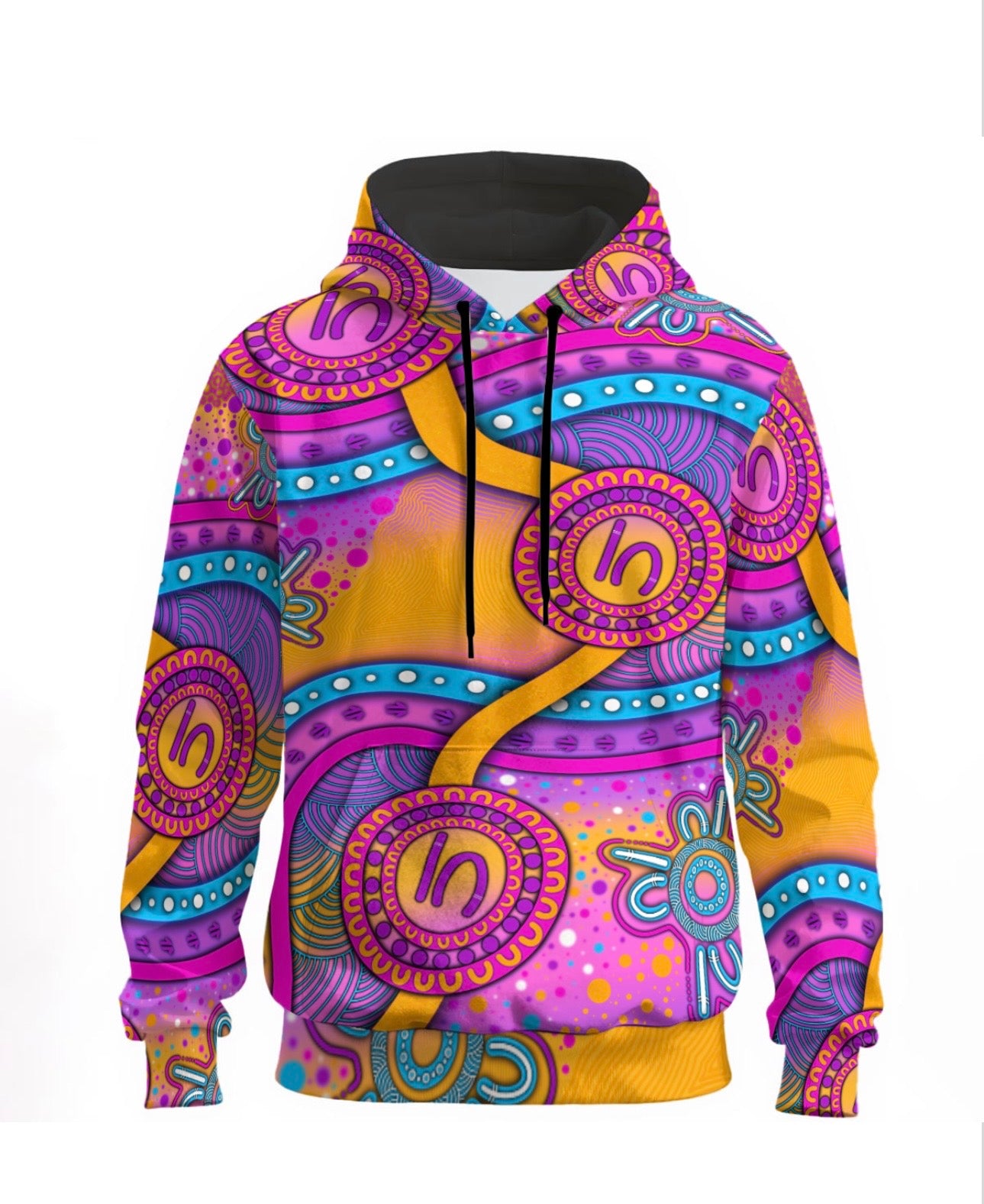 “Walking Together On Country” (Pink) Unisex Hoodie