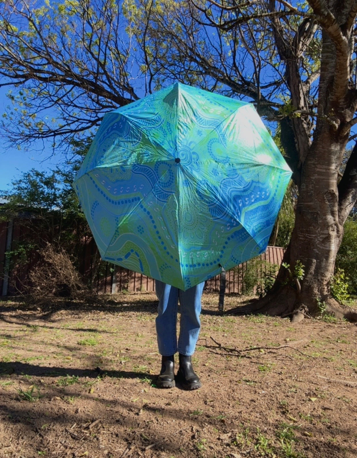 “Song Lines Of Water” Umbrella