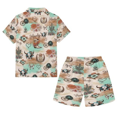 “Cow Girl” Kids Cotton Pyjama Set
