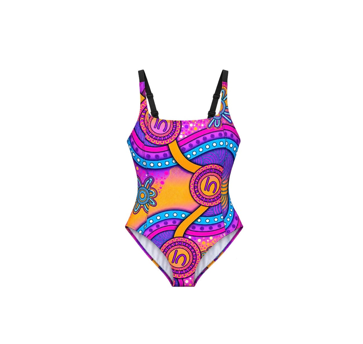 “Walking Together On Country” (Pink) women’s One Piece