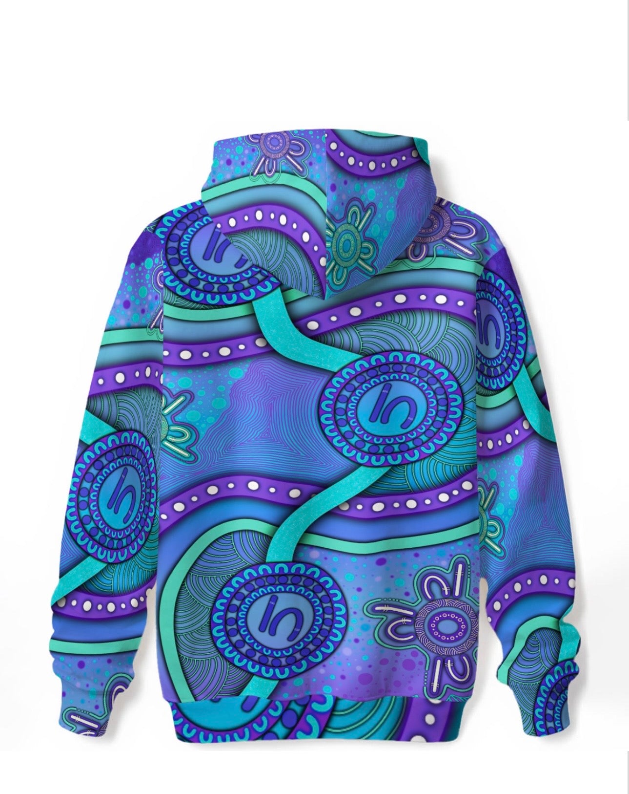 “Walking Together On Country” (Purple) Unisex Hoodie