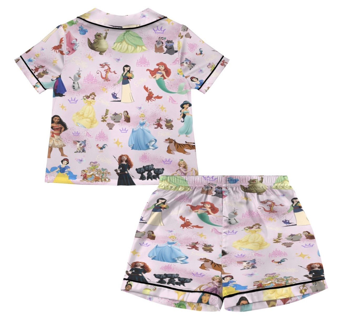“Princess” Kids Satin Pyjama set