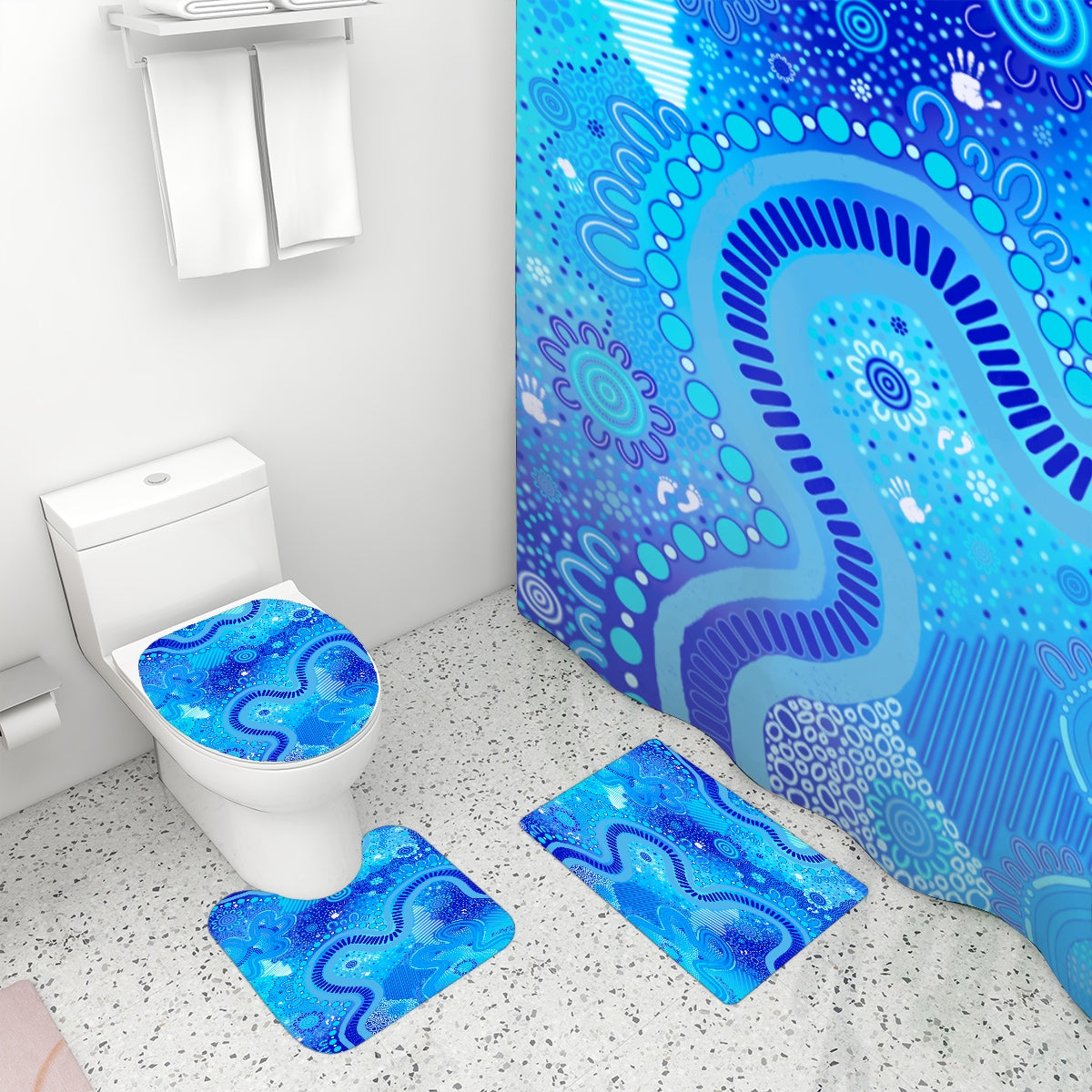 “Rivers Of Sky, Pathways Of Spirit” Bathroom set