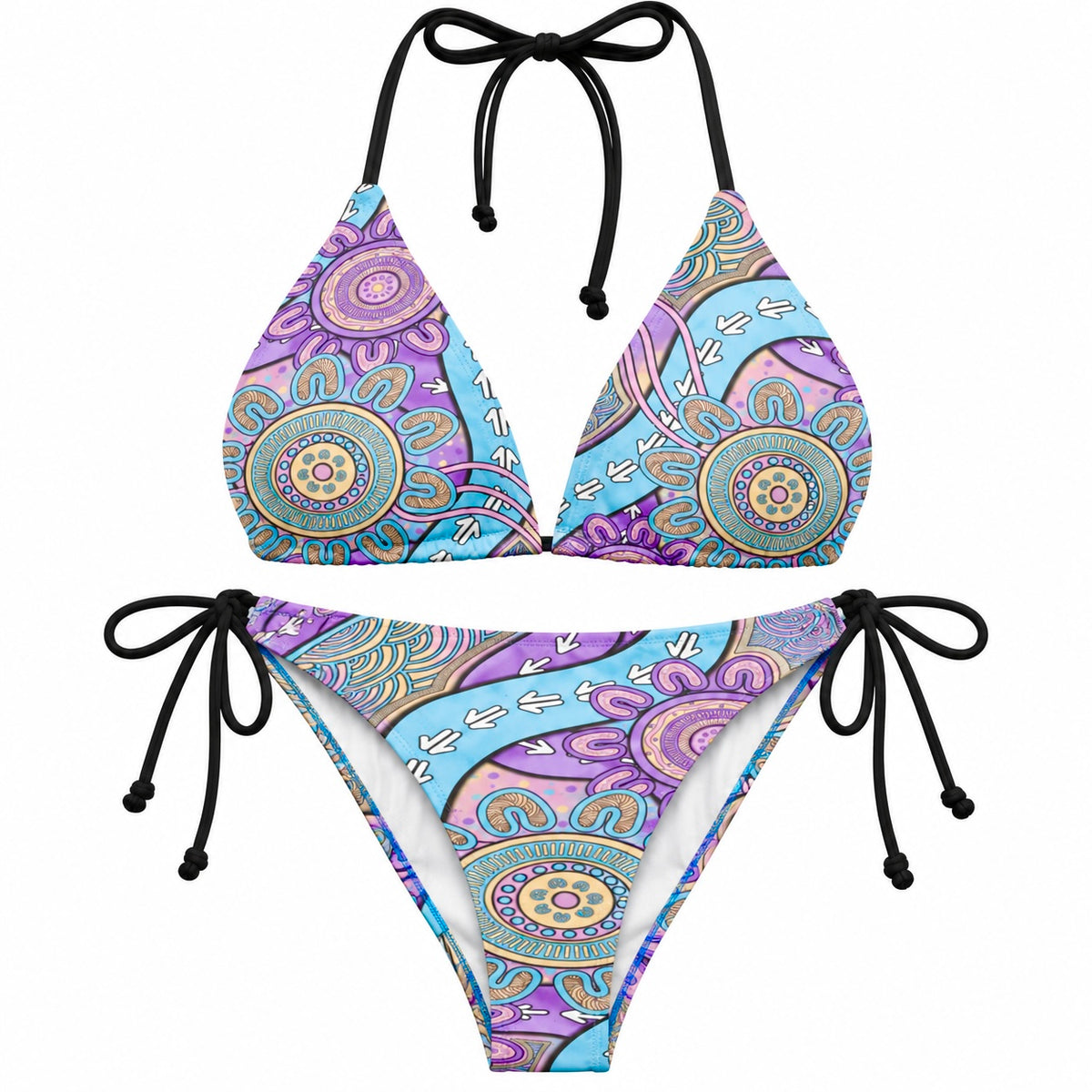 “Flow Of Connection” women’s Triangle Bikini Set