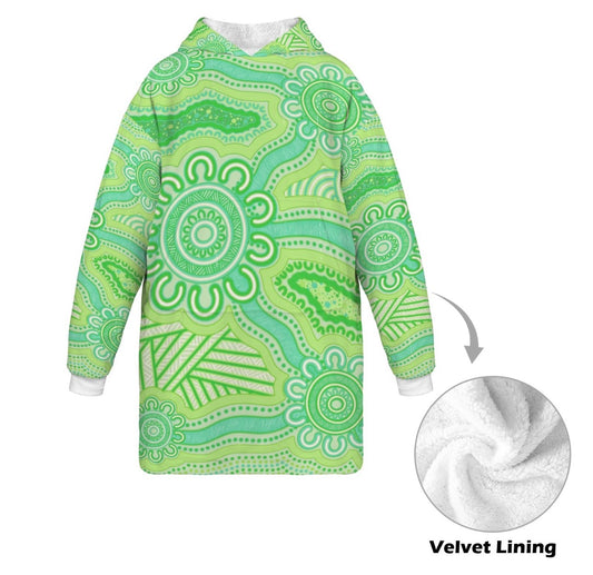 “Tracks Of Country” Kids Oversized Hoodie