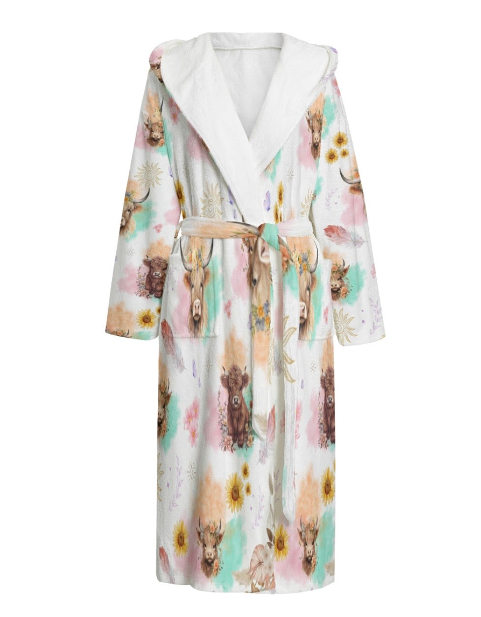 “Highland Cow” Women’s Robe – Yuluwirri Creations