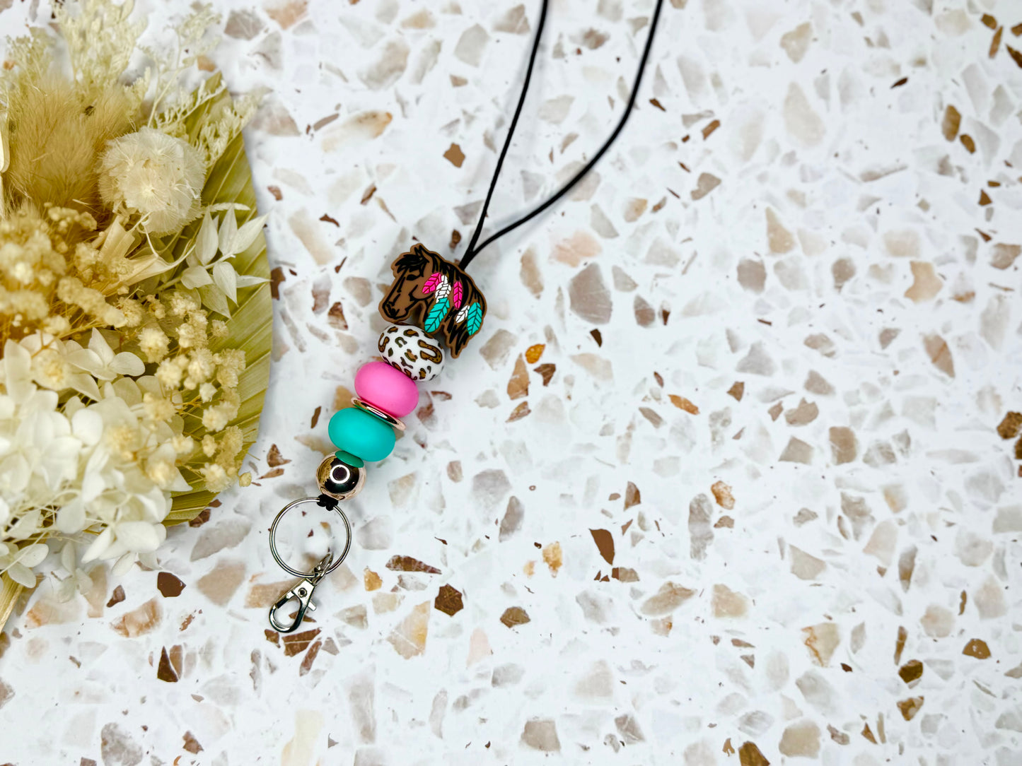 Bohemian Horse Lanyard