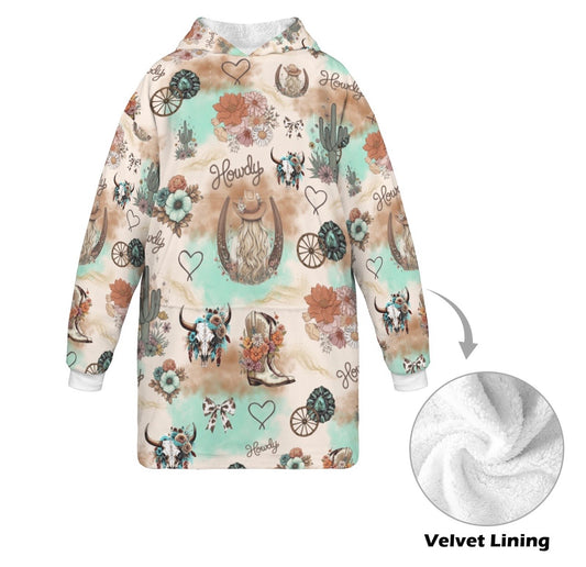 “Cow Girl” Kids Oversized Hoodie