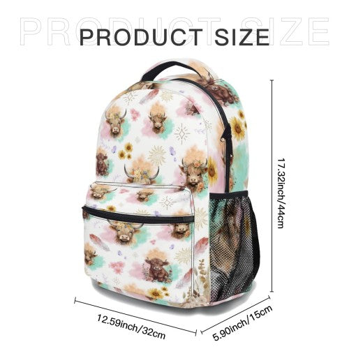 “Highland Cow” Back Pack Set
