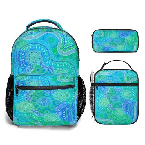 “Song Lines Of Water” Back Pack Set
