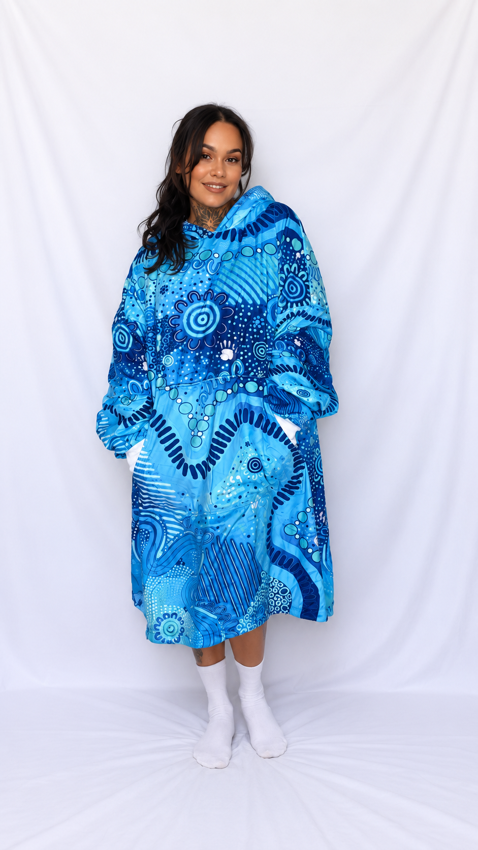 “Rivers Of Sky, Pathways Of Spirit ” Adult Oversized Hoodie