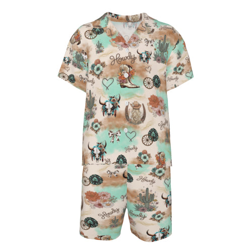 “Cow Girl” Kids Cotton Pyjama Set