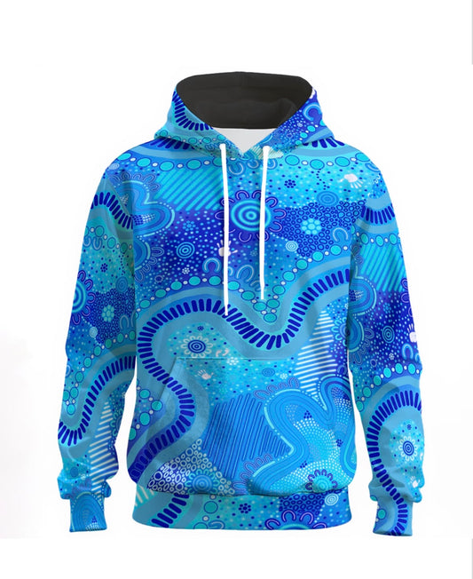 “Rivers Of Sky, Pathways Of Spirit” Unisex Hoodie
