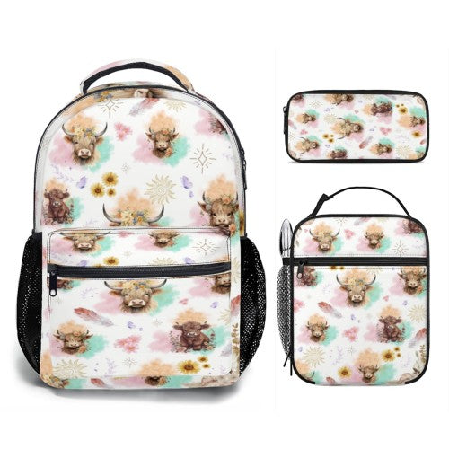 “Highland Cow” Back Pack Set