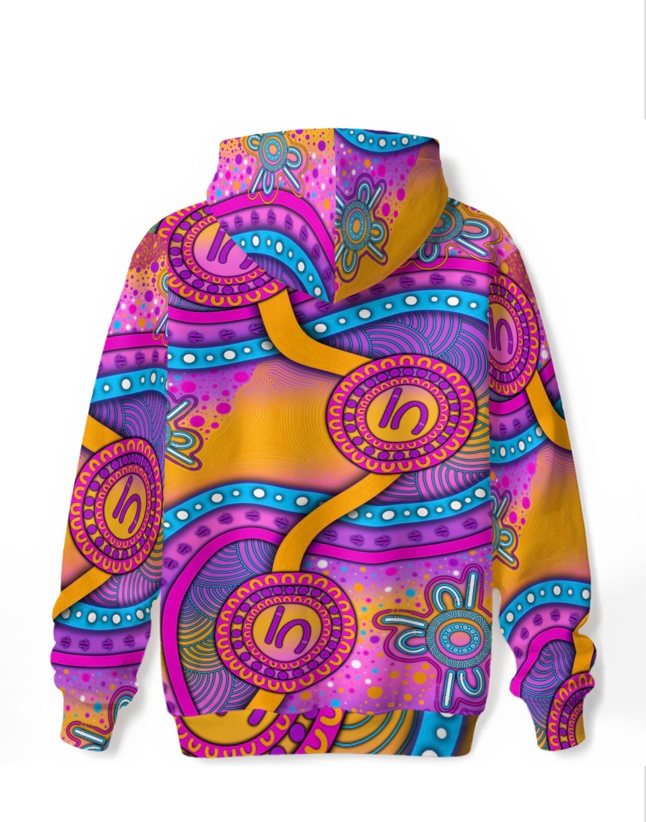 “Walking Together On Country” (Pink) Unisex Hoodie