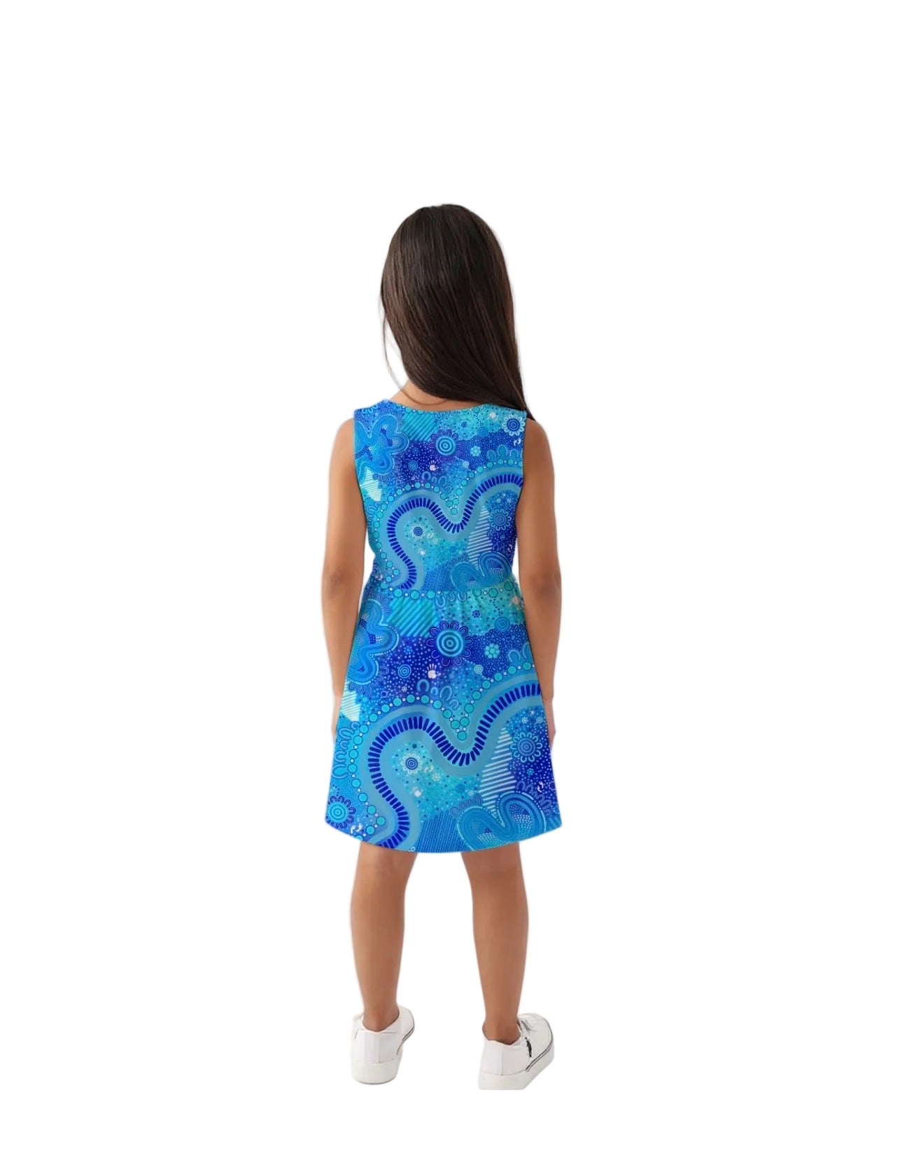 “Rivers Of Sky, Pathways Of Spirit” Kids Nanna Dress