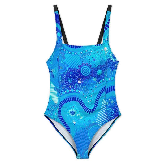 “Rivers Of Sky, Pathways Of Spirit” women’s One Piece