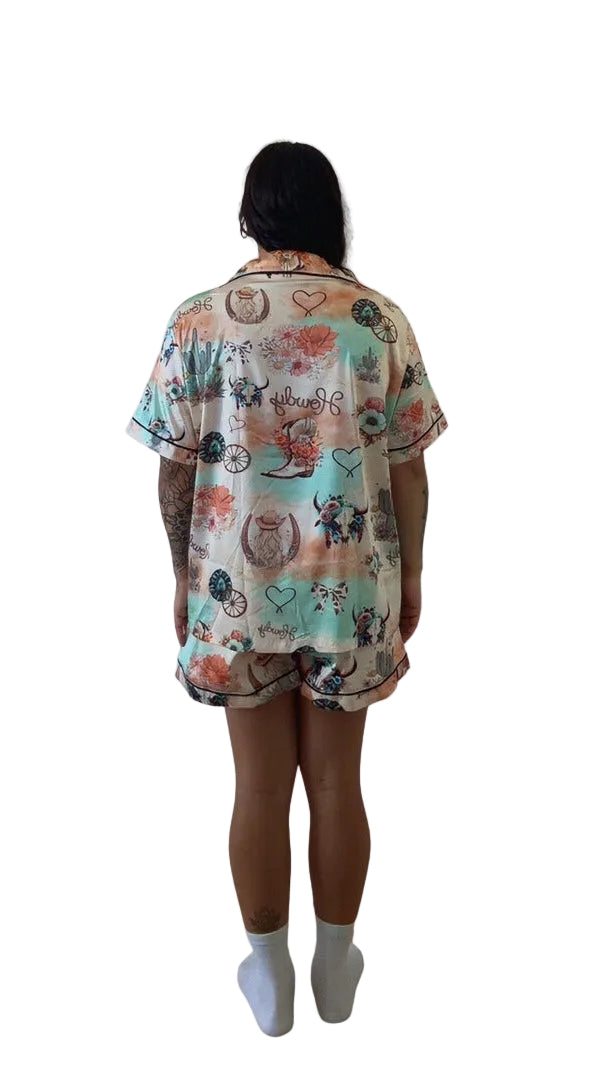 “Cow Girl” Satin Pyjama Bundle