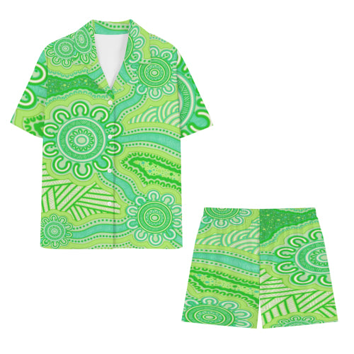 “Tracks Of Country” Women’s Cotton Pyjama Set